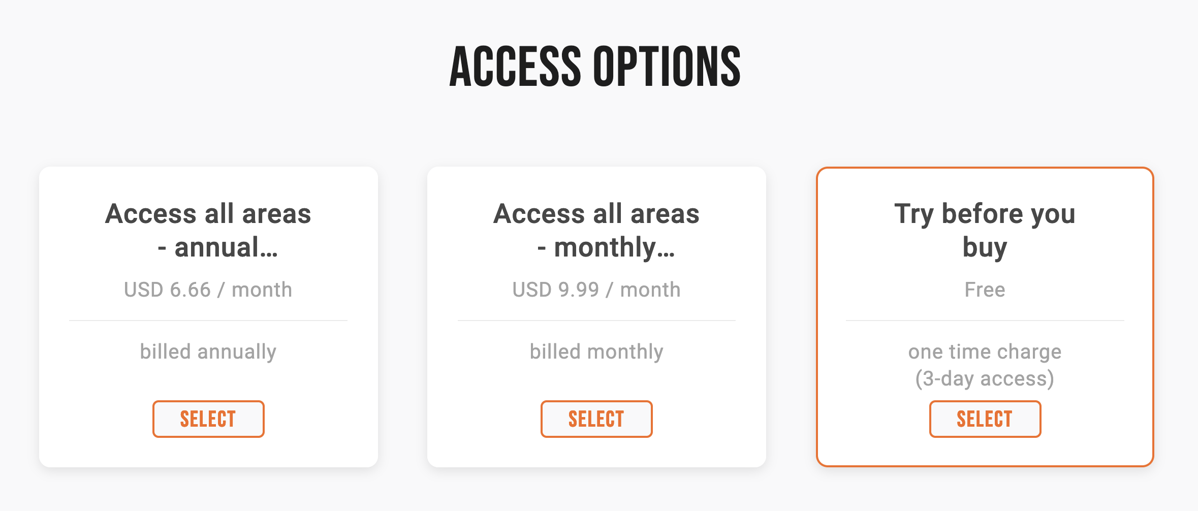 Soundwise Access Options